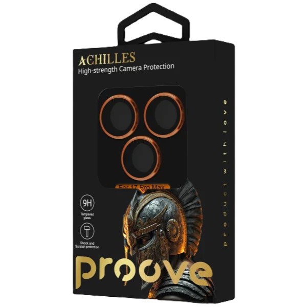Фото - Защитное стекло для смартфона Proove для камеры Achilles Full Metal iPhone 17 Pro Max cosmic orange (CPPAFM17PM30)